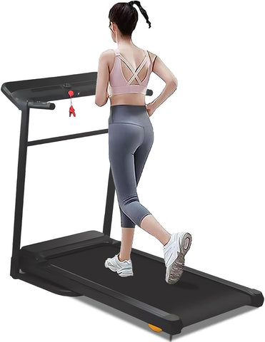 Maston Treadmill MST-T150 Home Foldable Motorized Treadmill, Large Integrated LED Screen | 1-14Km/h | 120kg User Weight | 3HP Peak | Shuttle Rotation Button | Hydraulic Folding