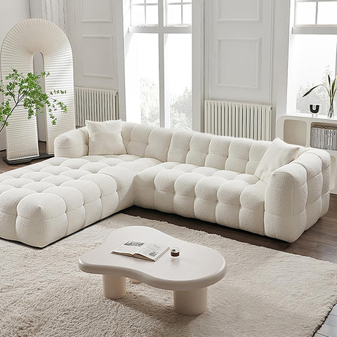 WENBO Cotton Candy Luxury Lambswool Sofa Set