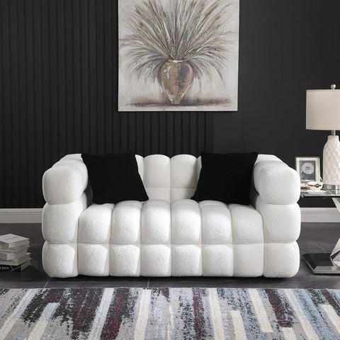 WENBO Cotton Candy Luxury Lambswool Sofa Set