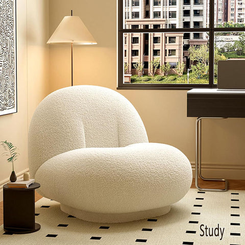 WENBO Luxurious Soft Lambswool Sofa Chair