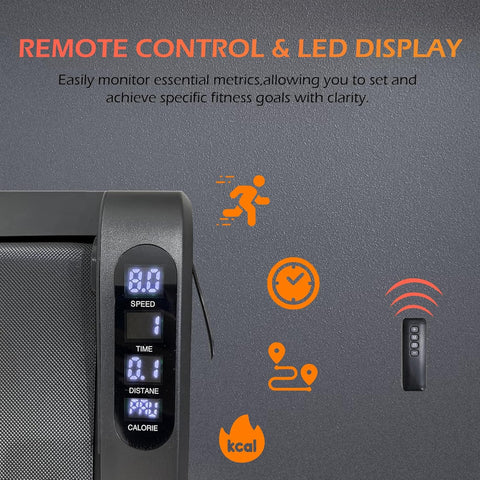 Maston Treadmills Mini T50 2.5HP Walking Pad Under Desk Treadmill 1-8KM/H 120Kg Weight Capacity Portable Treadmills for Home and Office